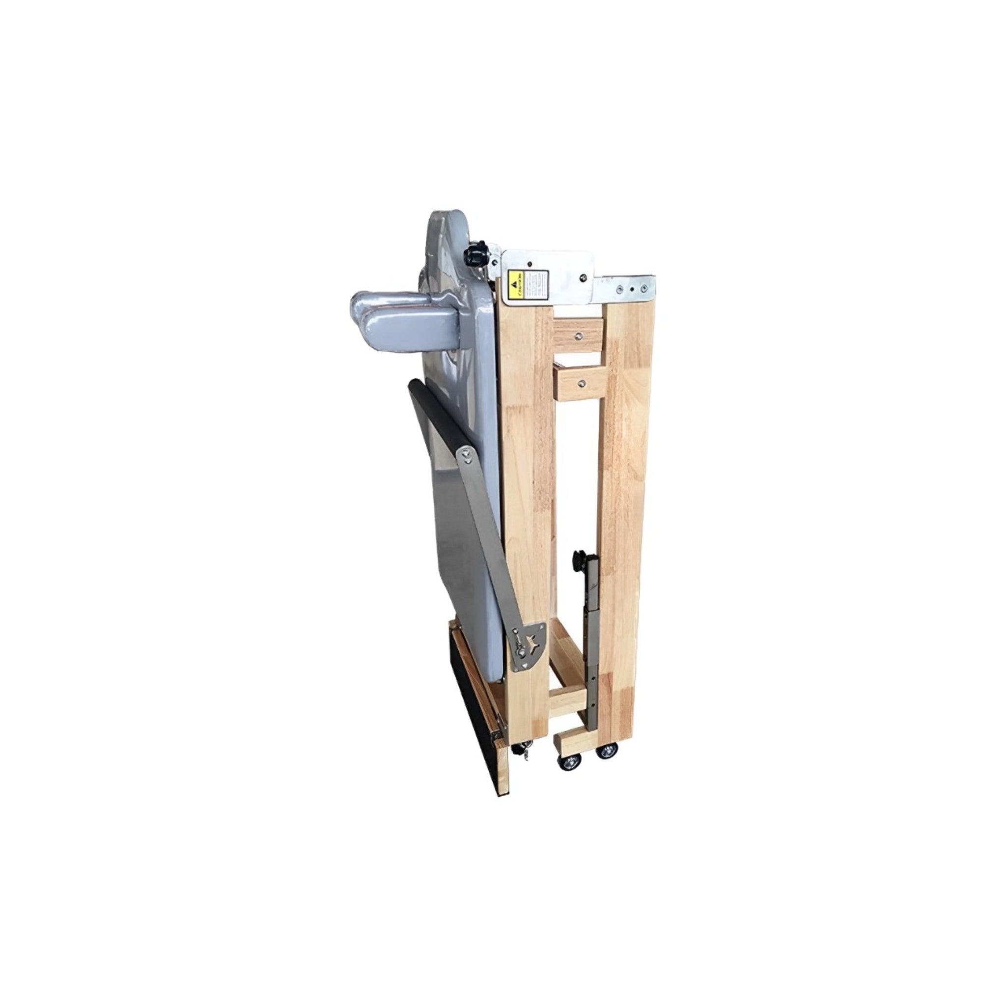 Foldable Pilates Reformer Oak Folded